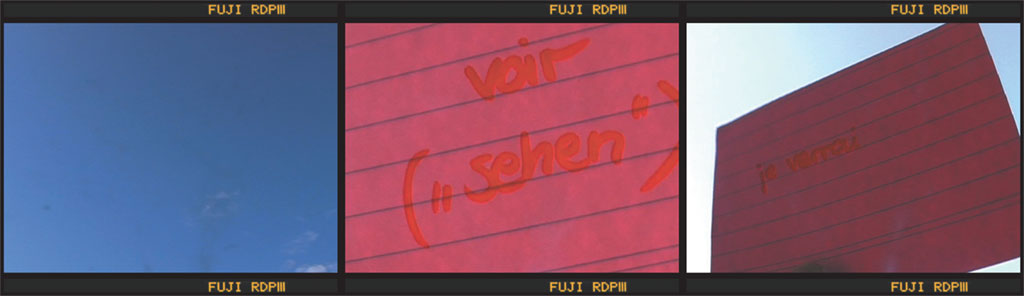Filmstreifen-Voir VOIR - Sehen